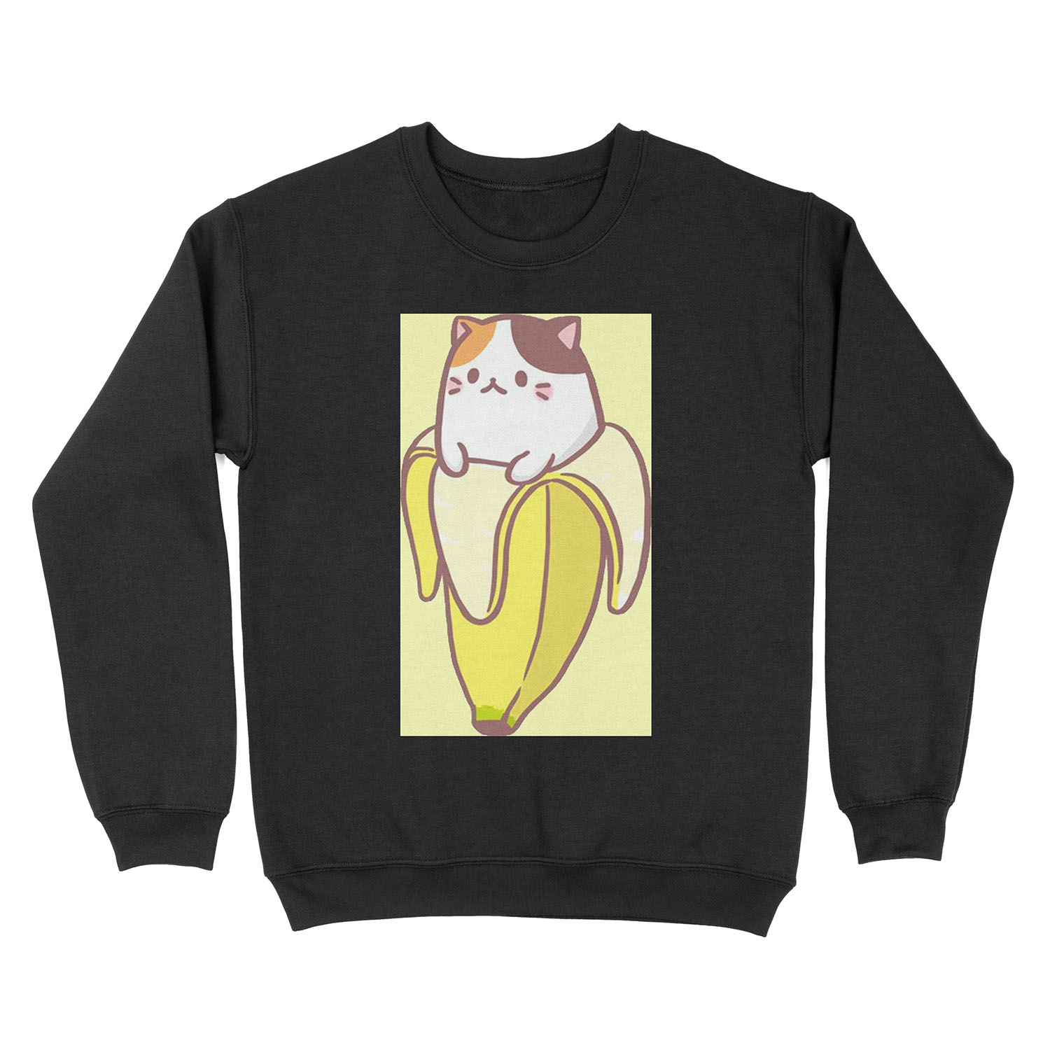 Banana Cat Unisex Crewneck Sweatshirt