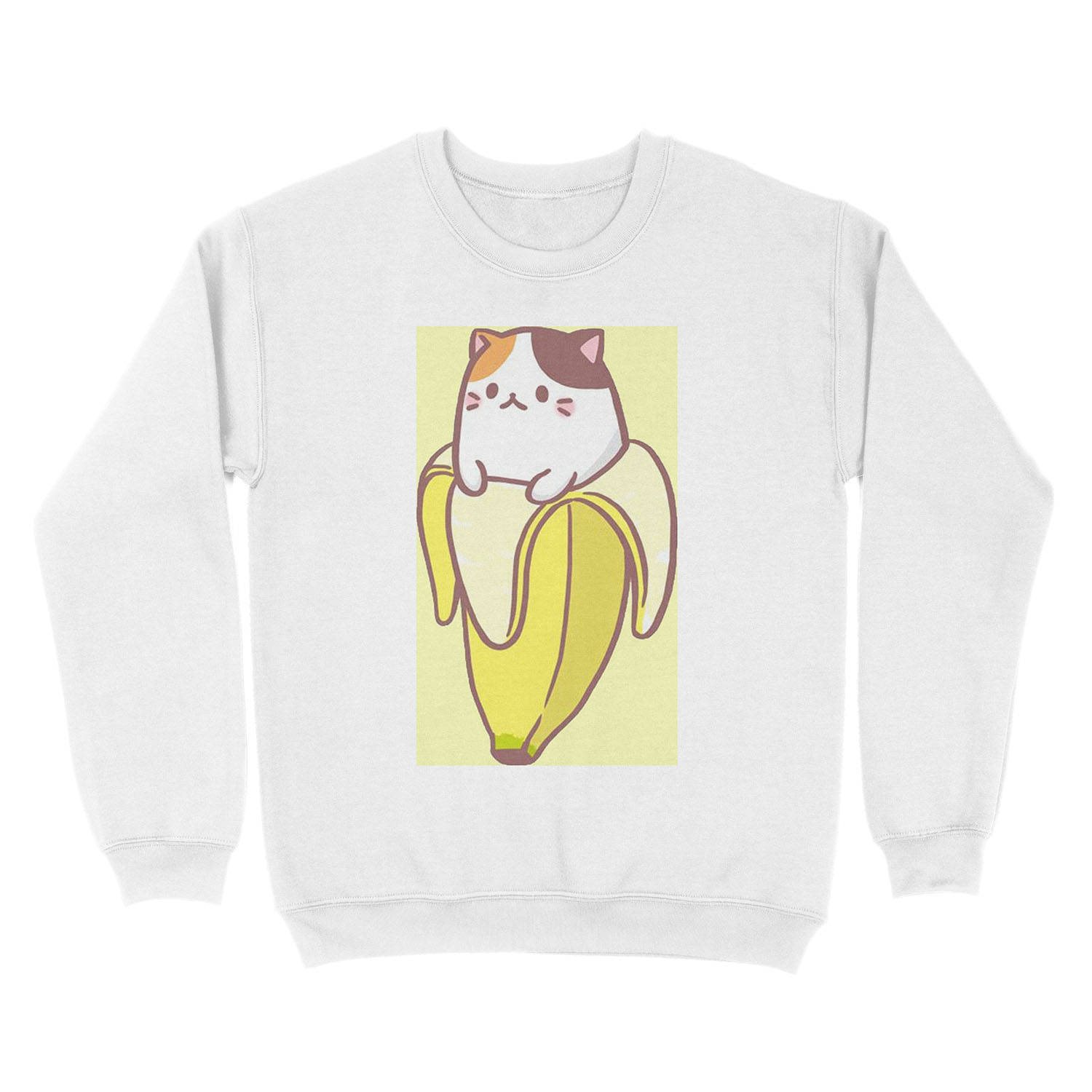 Banana Cat Unisex Crewneck Sweatshirt - Image 2