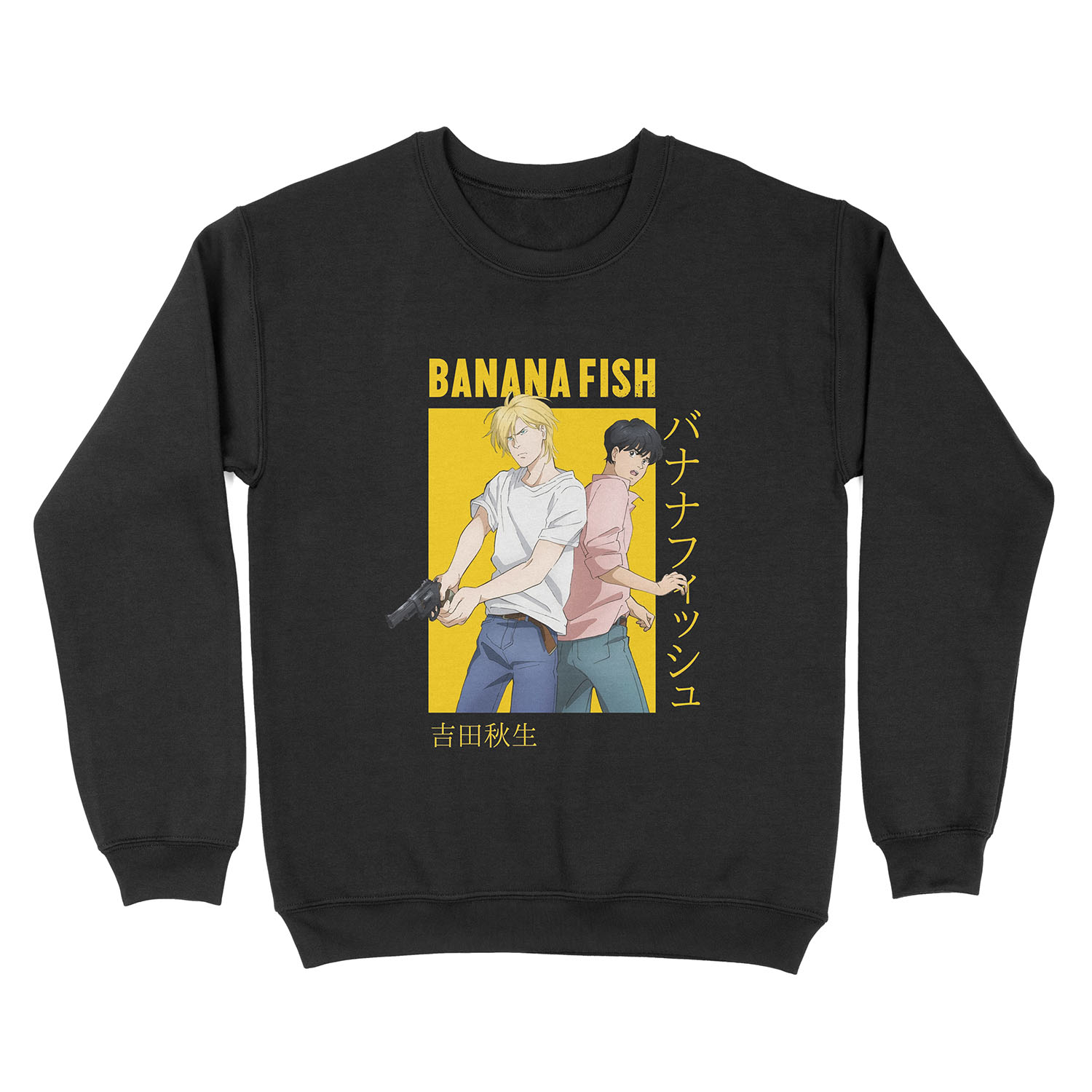 Banana Fish Ash Lynx Eiji Okumura Card Anime Unisex Crewneck Sweatshirt