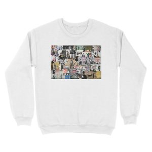 Alternative view of Banksy Collage Unisex Crewneck Sweatshirt