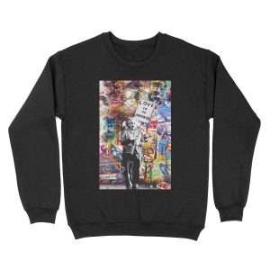 Banksy - Einstein Love Is The Answer Unisex Crewneck Sweatshirt