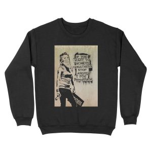 Banksy, greatness Unisex Crewneck Sweatshirt