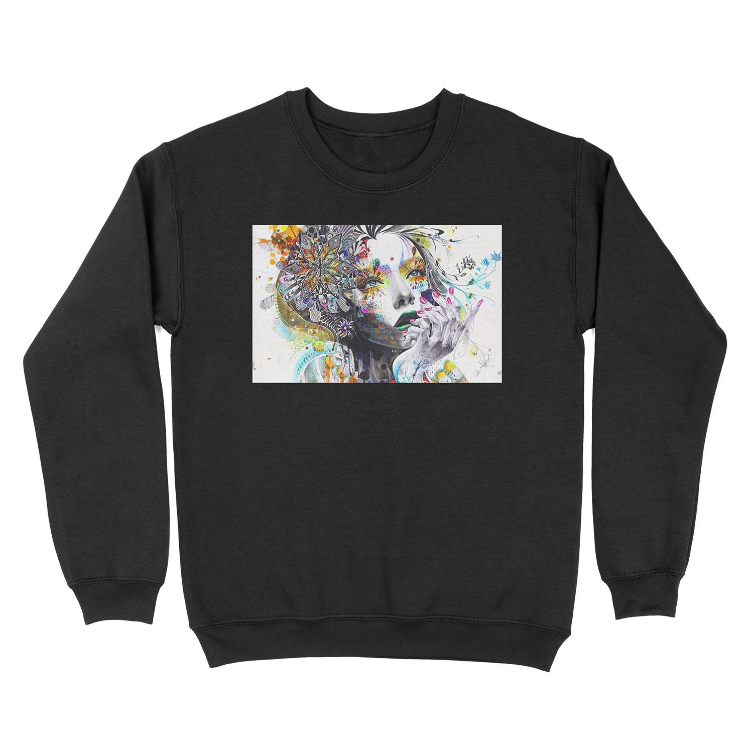 Banksy Urban Princess Graffiti Oil Painting Unisex Crewneck Sweatshirt