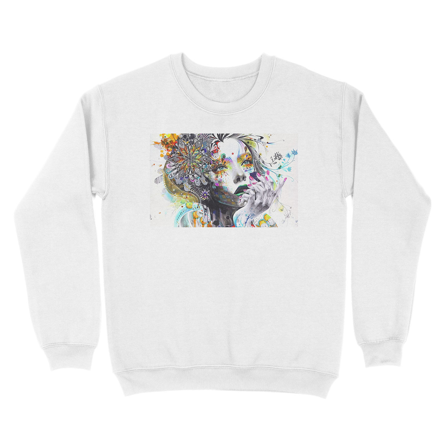 Banksy Urban Princess Graffiti Oil Painting Unisex Crewneck Sweatshirt - Image 2