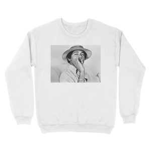 Alternative view of Barack Obama Smoking Unisex Crewneck Sweatshirt