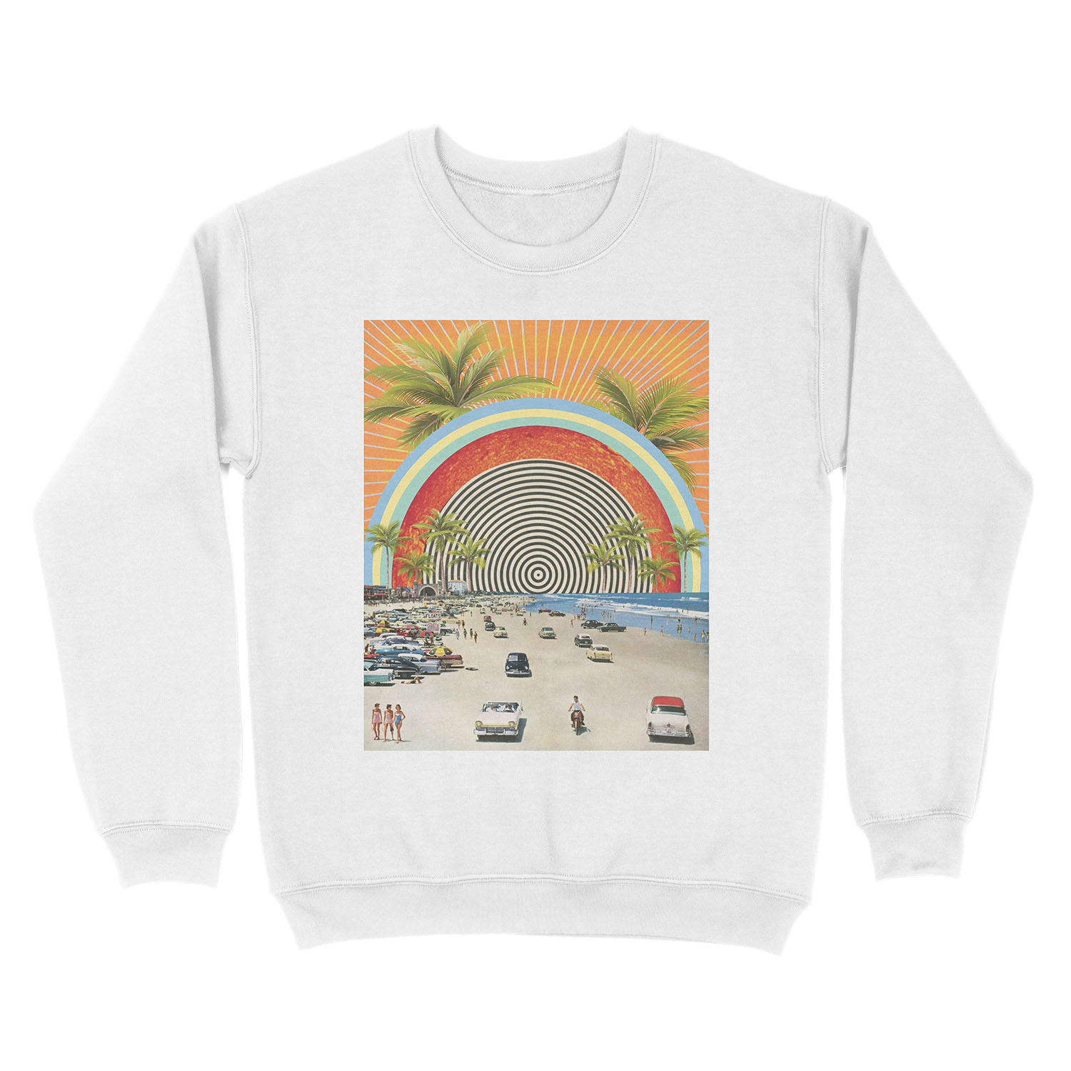 Beach Vibes Unisex Crewneck Sweatshirt - Image 2