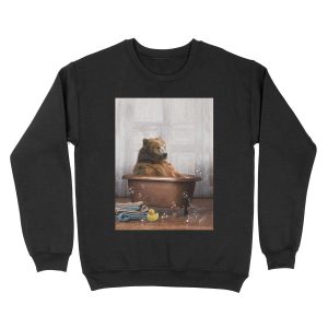 Bear in Bathtub Unisex Crewneck Sweatshirt