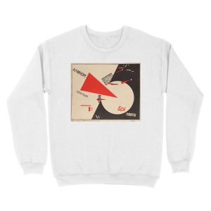 Alternative view of Beat the Whites with the Red Wedge - Soviet Propaganda 1919 Unisex Crewneck Sweatshirt