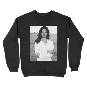 Beautiful Lana in White Unisex Crewneck Sweatshirt