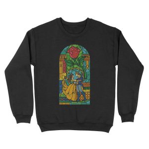 Beauty and The Beast - Stained Glass Unisex Crewneck Sweatshirt