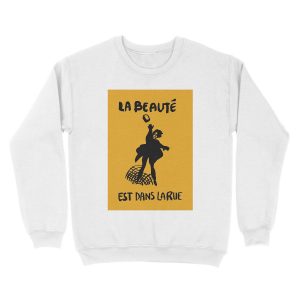 Alternative view of Beauty Is in the Street (black) Unisex Crewneck Sweatshirt