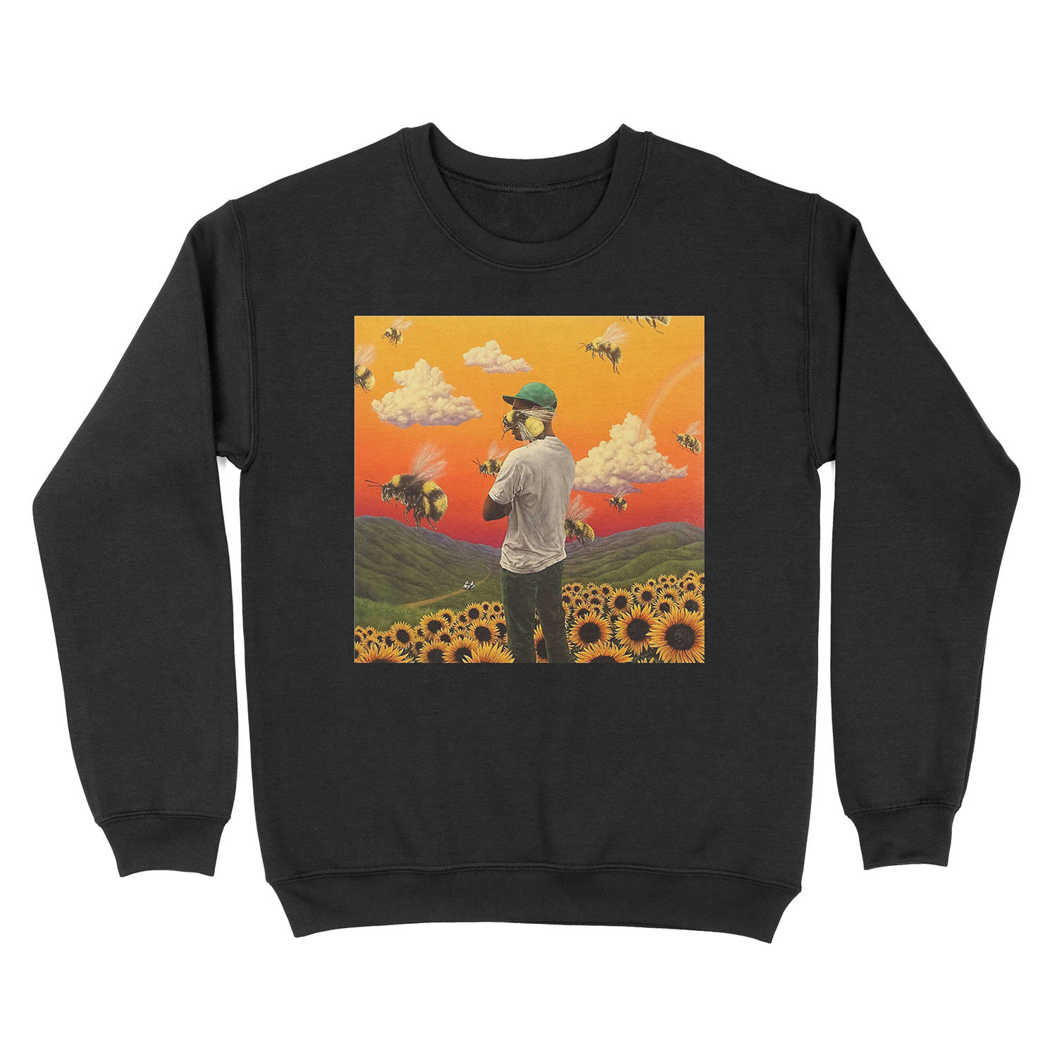 bee boy flower Unisex Crewneck Sweatshirt