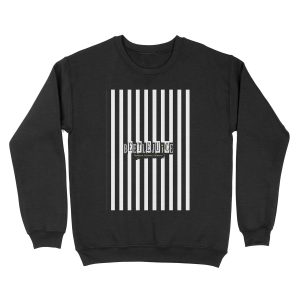 Beetlejuice Striped Musical Broadway Logo Unisex Crewneck Sweatshirt