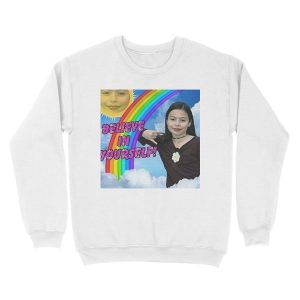 Alternative view of believe in uself! Unisex Crewneck Sweatshirt