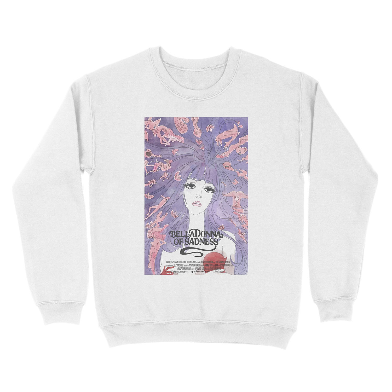 belladonna sad girl Unisex Crewneck Sweatshirt - Image 2