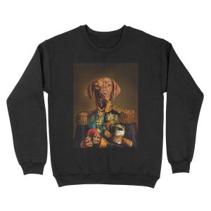 Bertie the Hungarian Vizsla - Dog Portrait Unisex Crewneck Sweatshirt