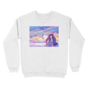 Alternative view of Best couple Asuna and Kirito Unisex Crewneck Sweatshirt