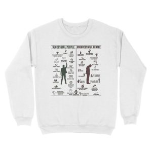 Alternative view of Best Entrepreneur Quotes - Successful People Versus Unsuccessful People Unisex Crewneck Sweatshirt
