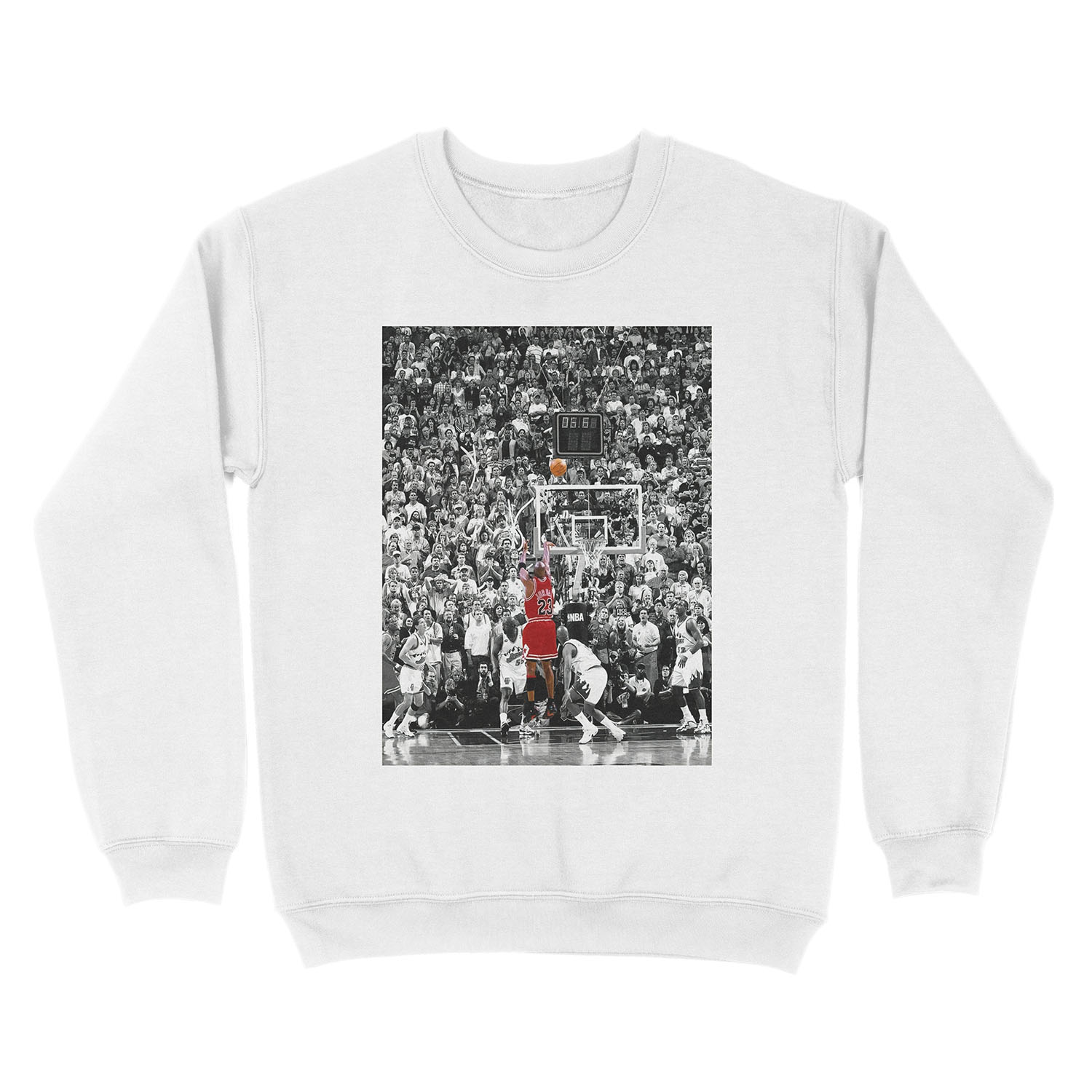 Best Quality Michael Jordan Shot Over Russell Unisex Crewneck Sweatshirt - Image 2