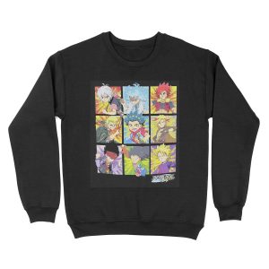 Beyblade Burst Boys Spinner Tops Graphic Character Grid Unisex Crewneck Sweatshirt