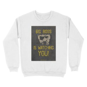 Alternative view of Big Boss Is Watching You! Unisex Crewneck Sweatshirt