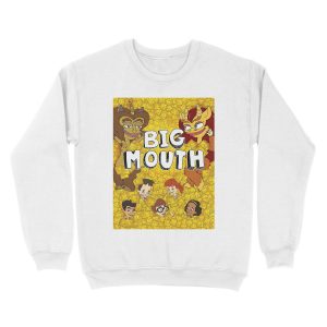 Alternative view of Big Mouth Faces Unisex Crewneck Sweatshirt