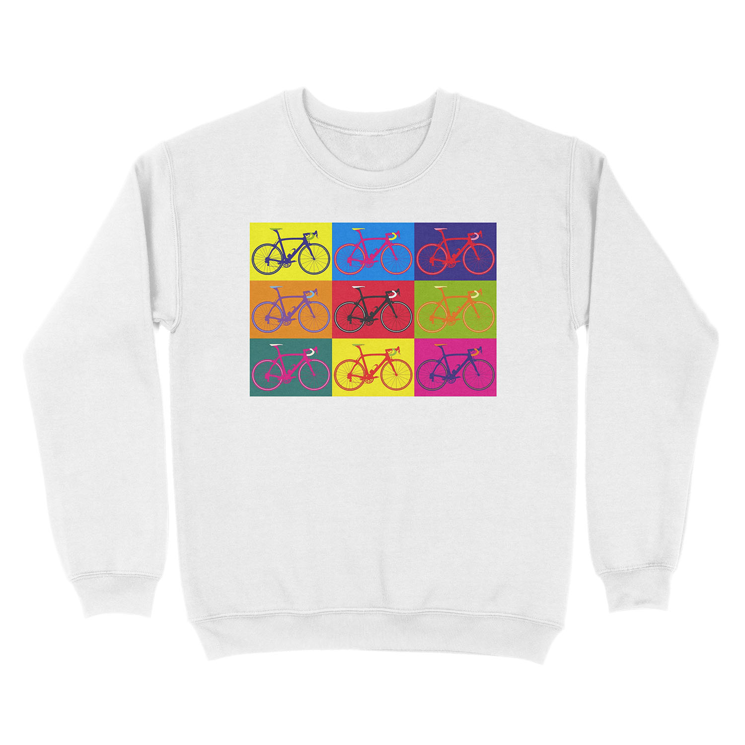 Bike Andy Warhol Pop Art Unisex Crewneck Sweatshirt - Image 2