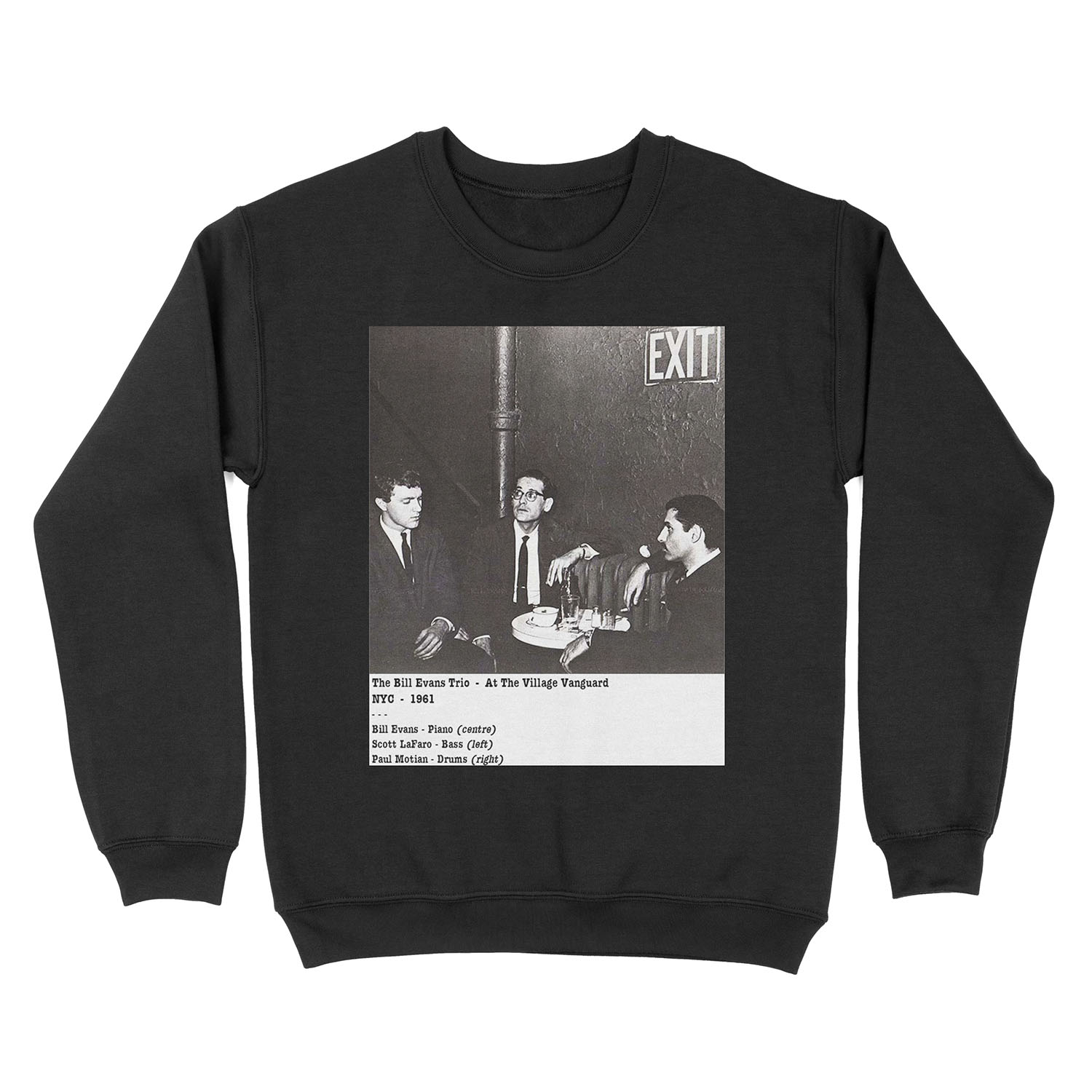 Bill Evans Trio at The Village Vanguard NYC 1961 Unisex Crewneck Sweatshirt
