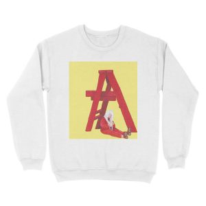 Alternative view of Billie Eilish "Don't Smile at Me" Album Cover Unisex Crewneck Sweatshirt