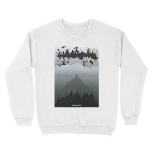 Alternative view of Bioshock- 2 worlds Unisex Crewneck Sweatshirt
