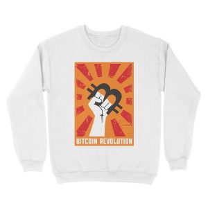 Alternative view of Bitcoin revolution Unisex Crewneck Sweatshirt