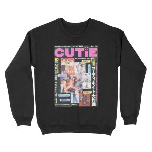 black and pink y2k aesthetic Unisex Crewneck Sweatshirt