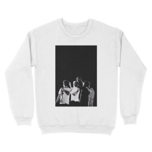 Alternative view of Black & White One Direction Unisex Crewneck Sweatshirt