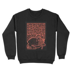 Black Keys Red Design Unisex Crewneck Sweatshirt