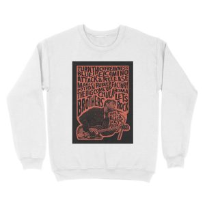 Alternative view of Black Keys Red Design Unisex Crewneck Sweatshirt