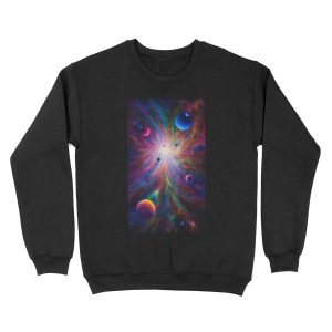 Black Light Space Painting "SB-01" Unisex Crewneck Sweatshirt