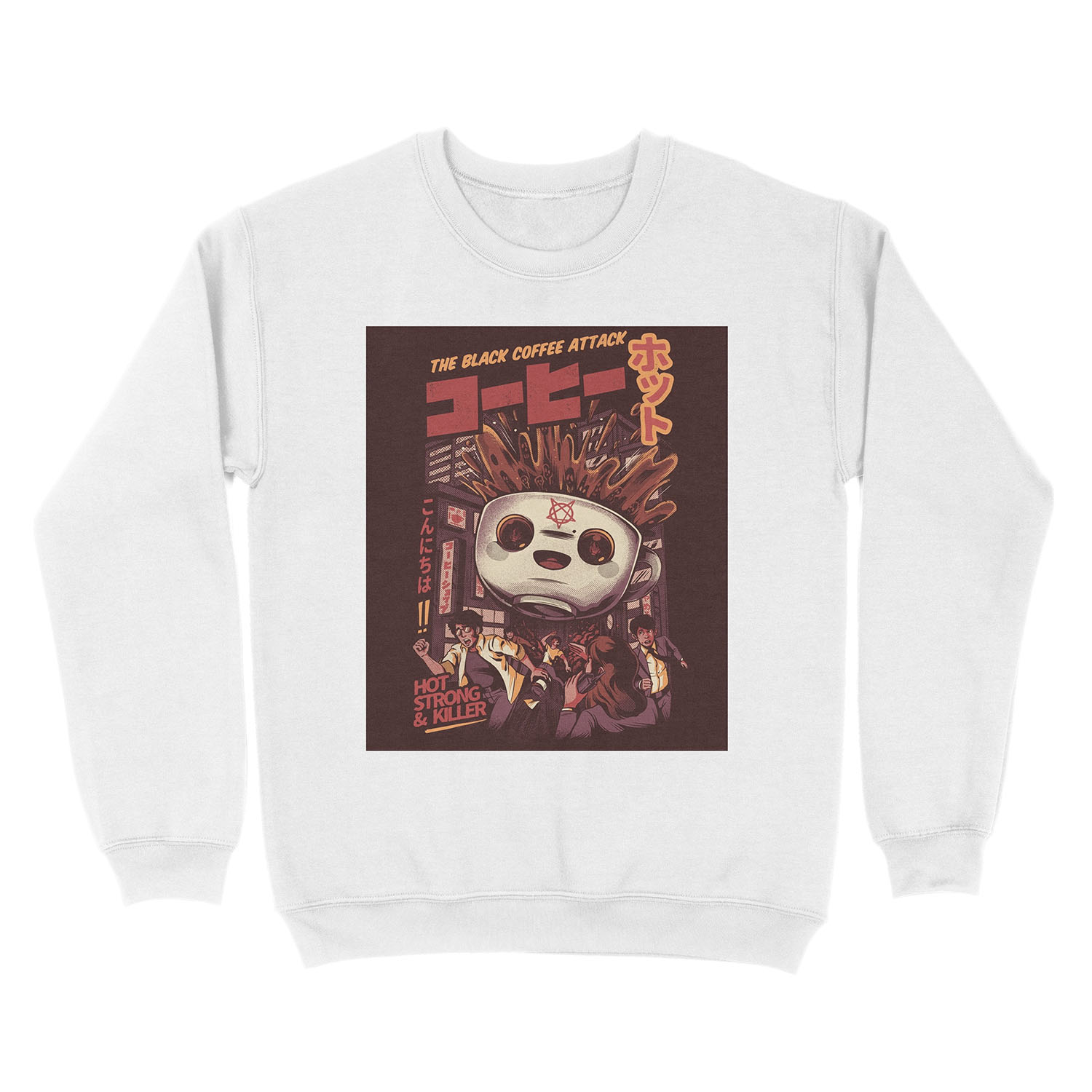 Black magic coffee Unisex Crewneck Sweatshirt - Image 2