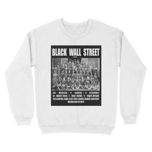 Alternative view of Black Wall Street Unisex Crewneck Sweatshirt
