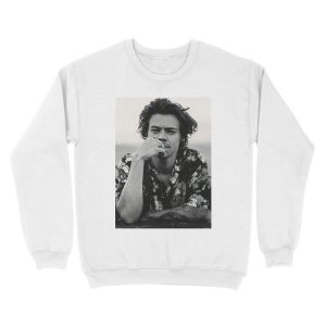 Alternative view of Black White Harry Handsome Unisex Crewneck Sweatshirt
