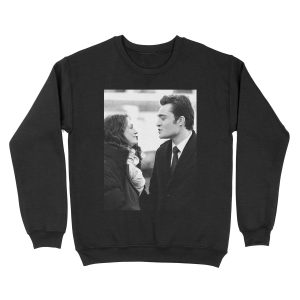 Blair and Chuck Black & White. Unisex Crewneck Sweatshirt