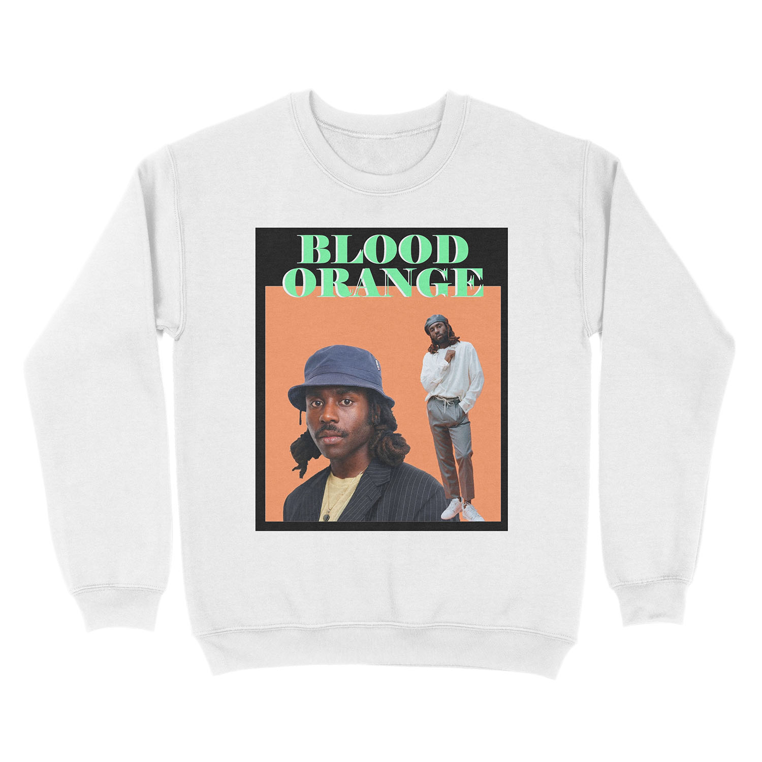 Blood Orange Dev Hynes (on black) Unisex Crewneck Sweatshirt - Image 2