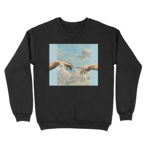 Blue aesthetic Michaelangelo Unisex Crewneck Sweatshirt