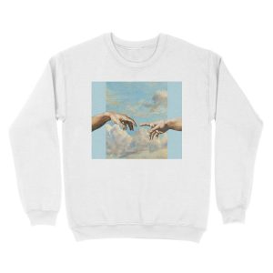 Alternative view of Blue aesthetic Michaelangelo Unisex Crewneck Sweatshirt