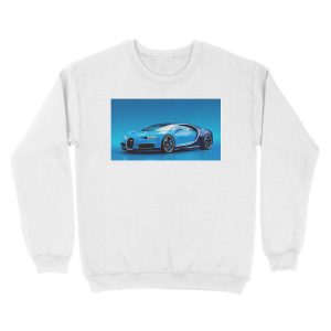 Alternative view of Blue-Bugatti-Chiron-4 Unisex Crewneck Sweatshirt