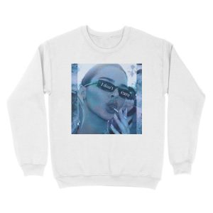 Alternative view of Blue kendall Jenner - I Dont Care Unisex Crewneck Sweatshirt