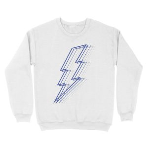 Alternative view of Blue Lightning Unisex Crewneck Sweatshirt