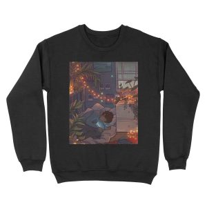 Blue Lips Unisex Crewneck Sweatshirt