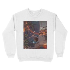 Alternative view of Blue Lips Unisex Crewneck Sweatshirt
