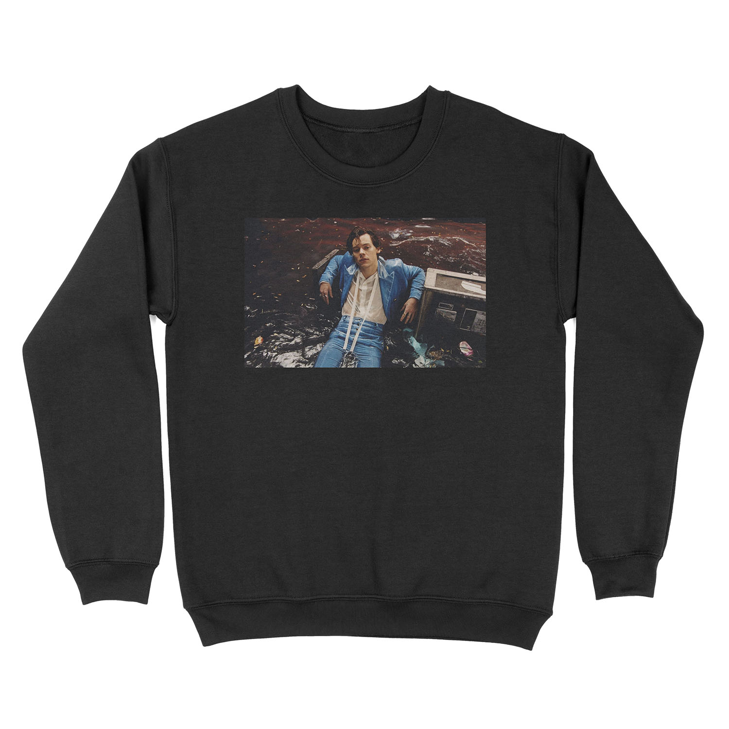 blue suit harry Unisex Crewneck Sweatshirt