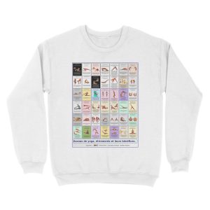 Alternative view of Board "Global Asanas" 42 postures and stretching Unisex Crewneck Sweatshirt